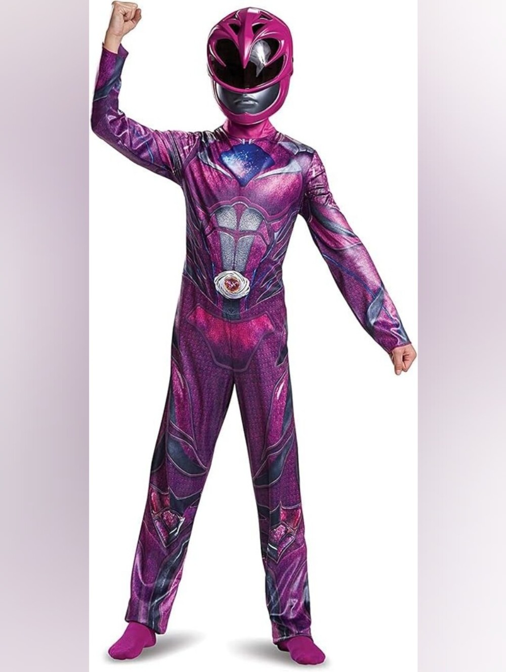 NWT Disguise Power Rangers Movie Pink Ranger Deluxe Child Costume Size S 4-6X